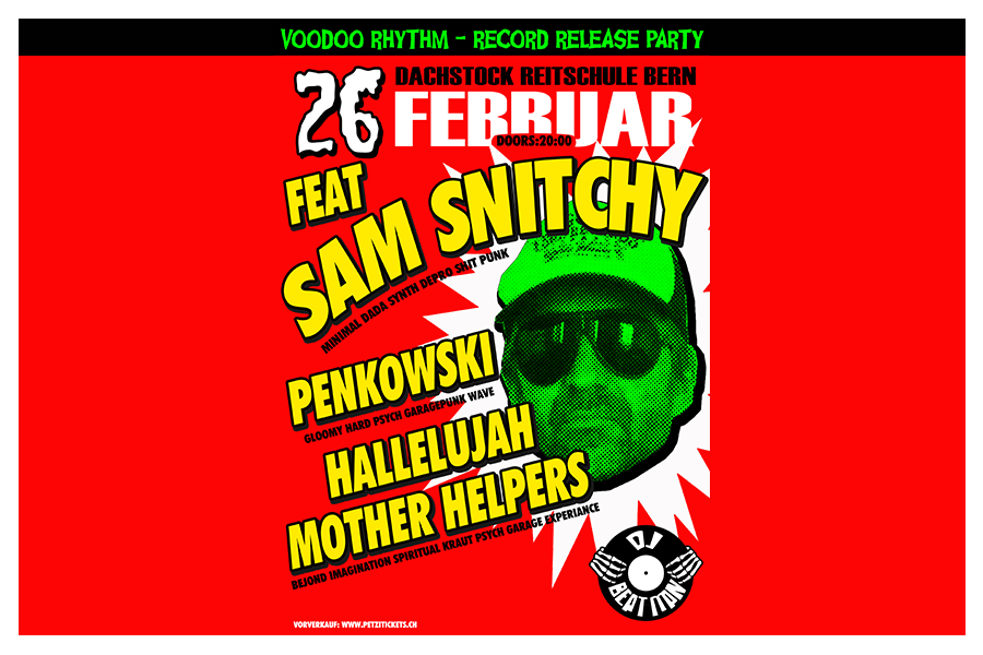 26.02.22 Sam Snitchy, Penkowski, Hallelujah Mother Helpers, Beat-Man